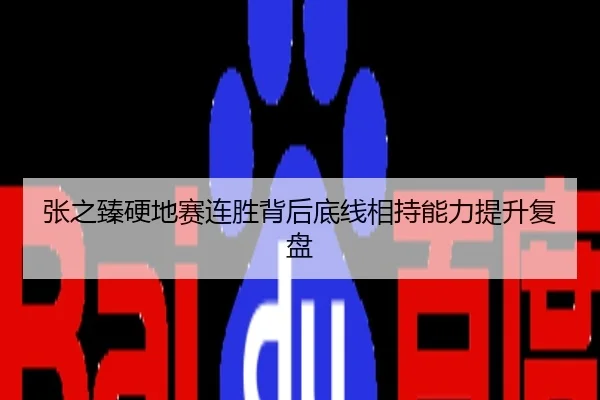 张之臻硬地赛连胜背后底线相持能力提升复盘